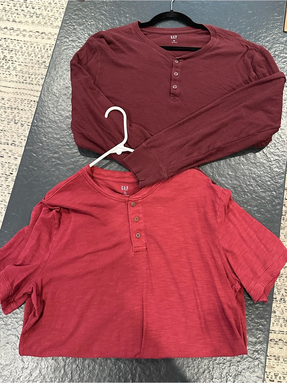 Bundle of Red GAP Long-Sleeve and Short-Sleeve T-Shirts